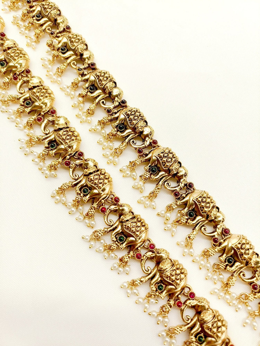 Jordan Elephant M & G Antique Anklet - qivii