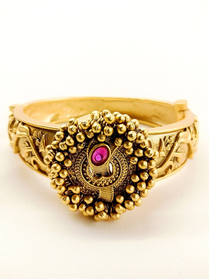 Araya Maroon Antique Kada - qivii