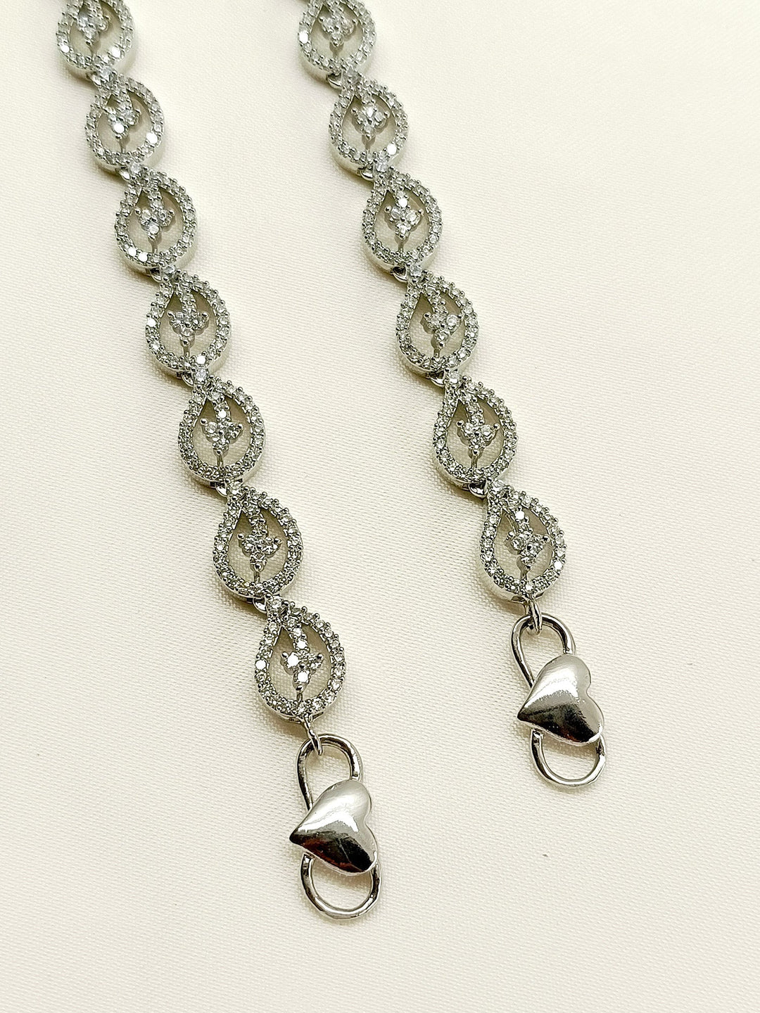 Amiri White American Diamond Anklet - qivii