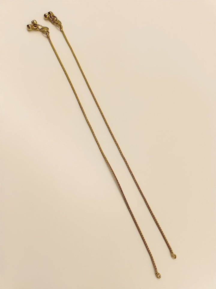 Sonam Gold Plated Delicate Payal/Anklet - qivii