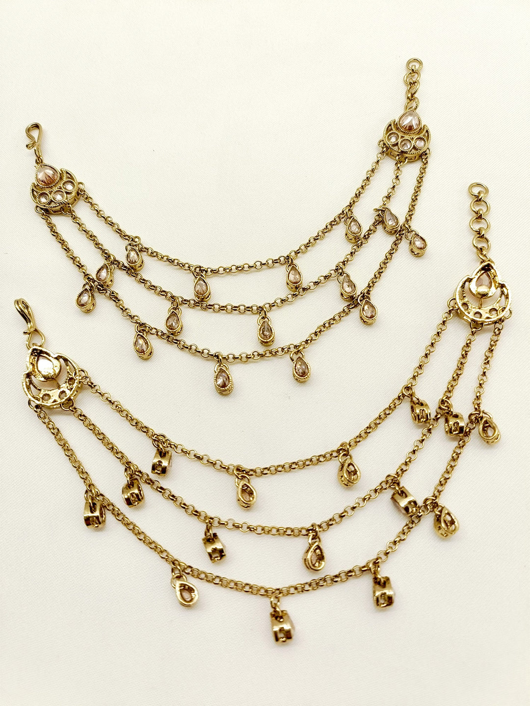 Aria Copper Traditional Ear Chain - qivii