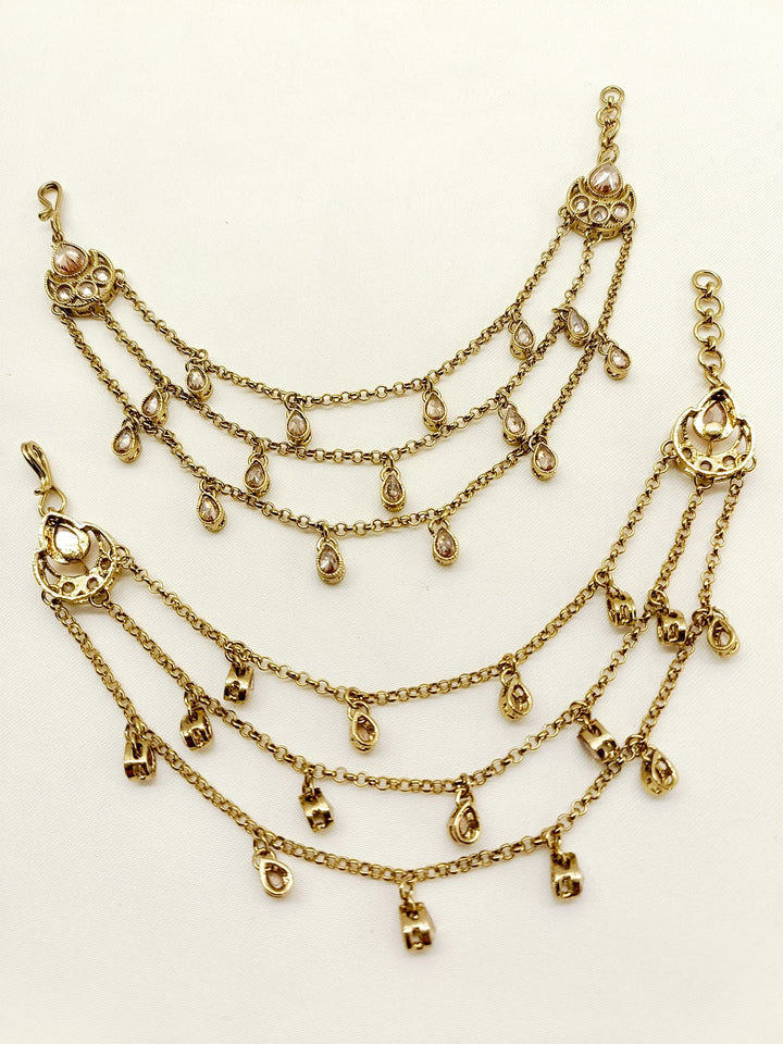 Aria Copper Traditional Ear Chain - qivii