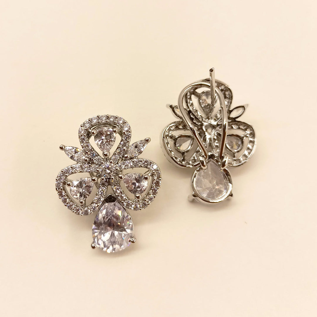  Elegant Brass Metal American Diamond Tops with Semi Precious Stone 