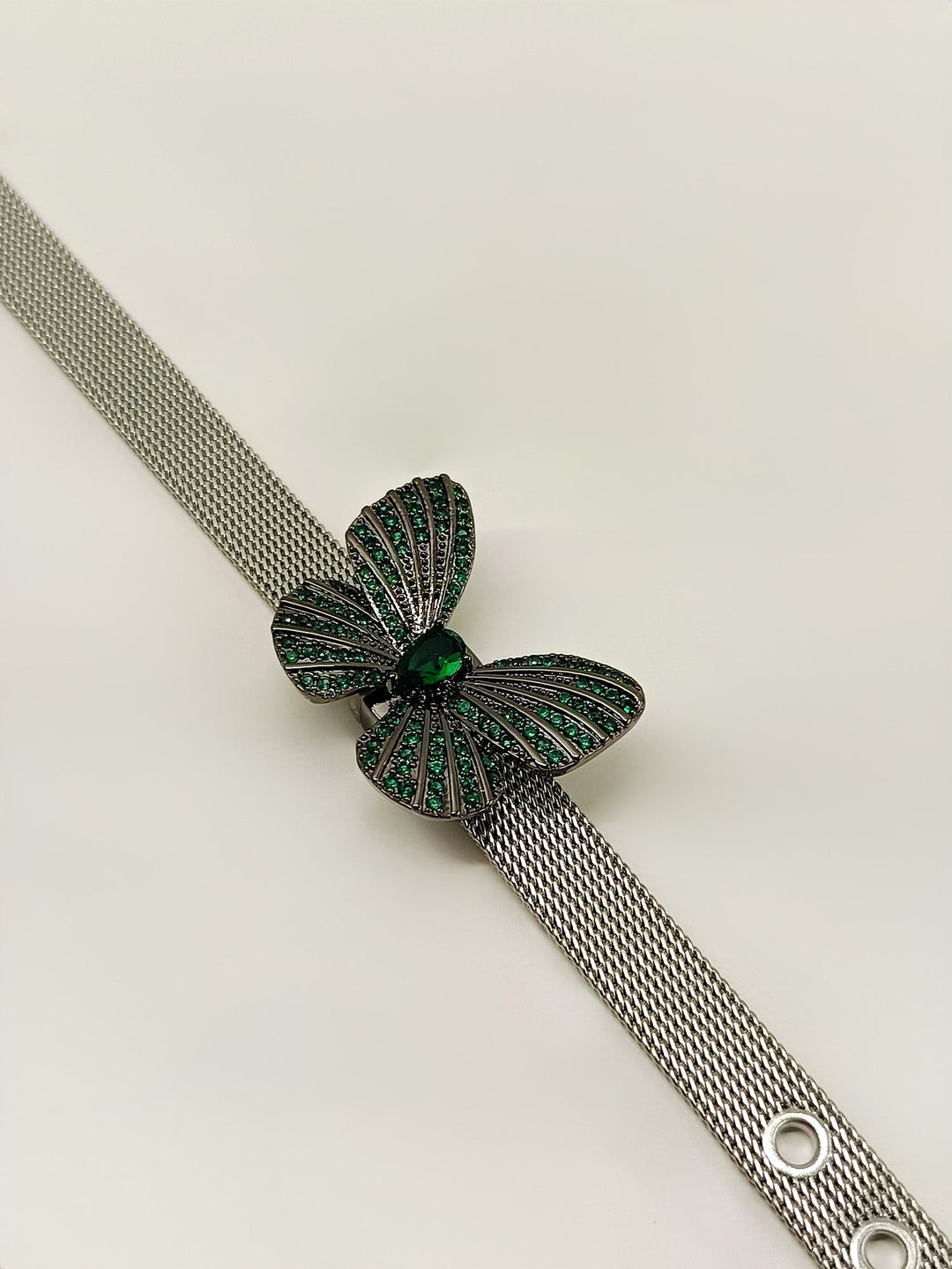 Era Green Butterfly Shape Victorian Bracelet - qivii