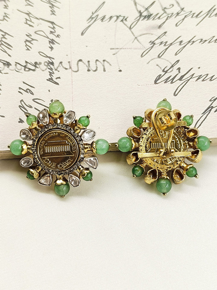 Damayanti 92.5 Silver Moissonite Tops - qivii