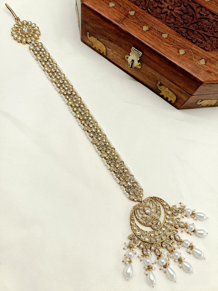 Dhavajee 0White Braid Accessories In Polki - qivii