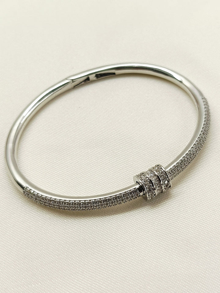 Brinda White American Diamond Bracelet - qivii