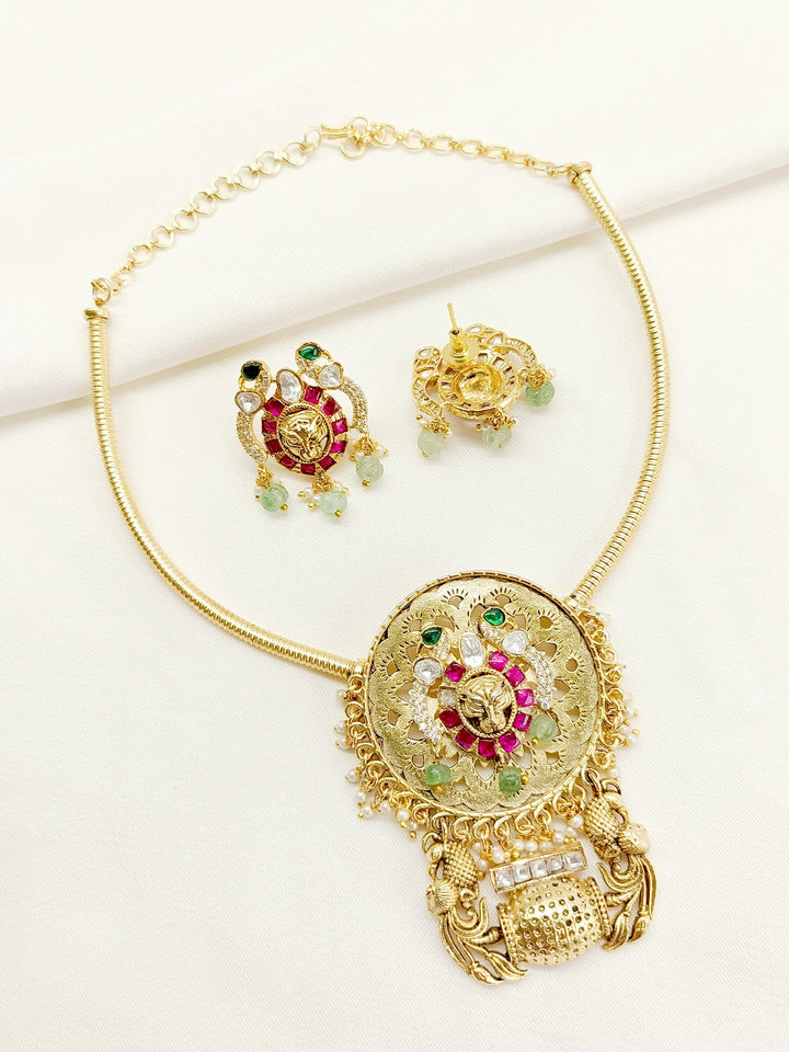 Kendy R&G Antique Necklace Set - qivii