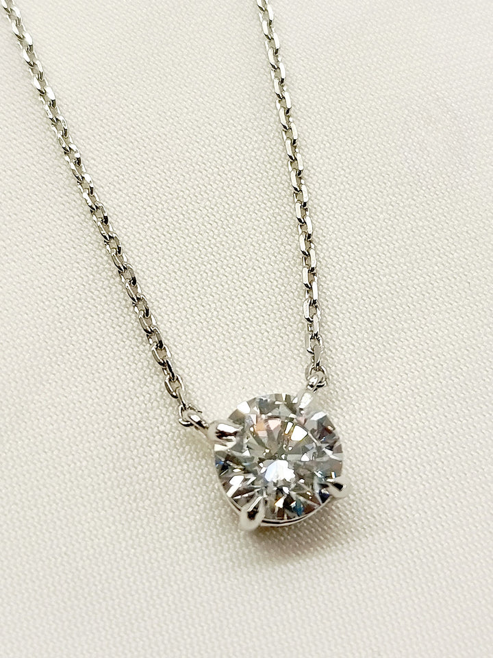 Cordlie 92.5 Silver Swarovski Stone Pendal - qivii