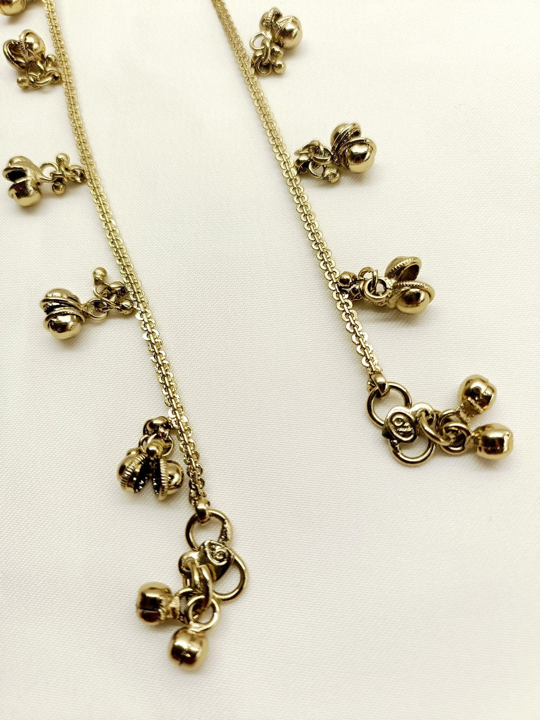 Sonika Plain Antique Anklet - qivii