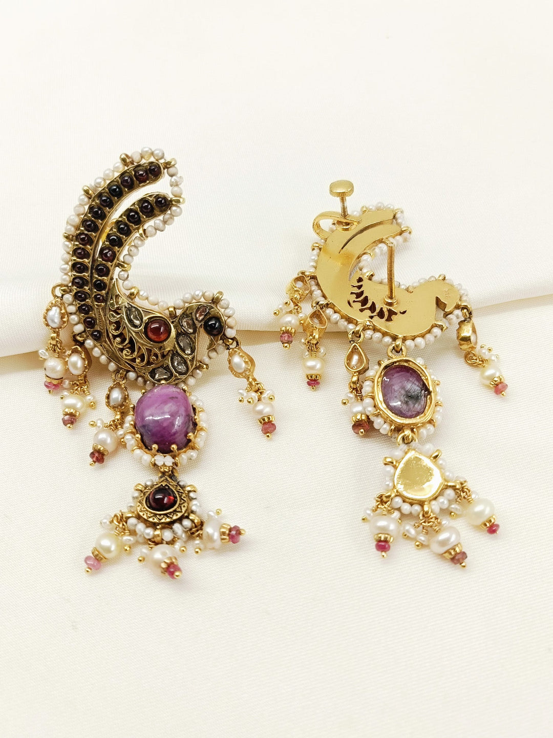 Moh Multi Colour 92.5 Silver Earring - qivii