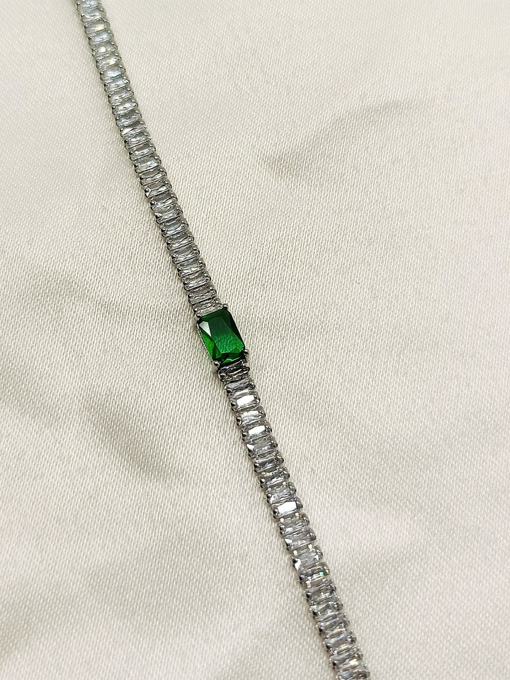 Januja Green American Diamond Bracelet - qivii