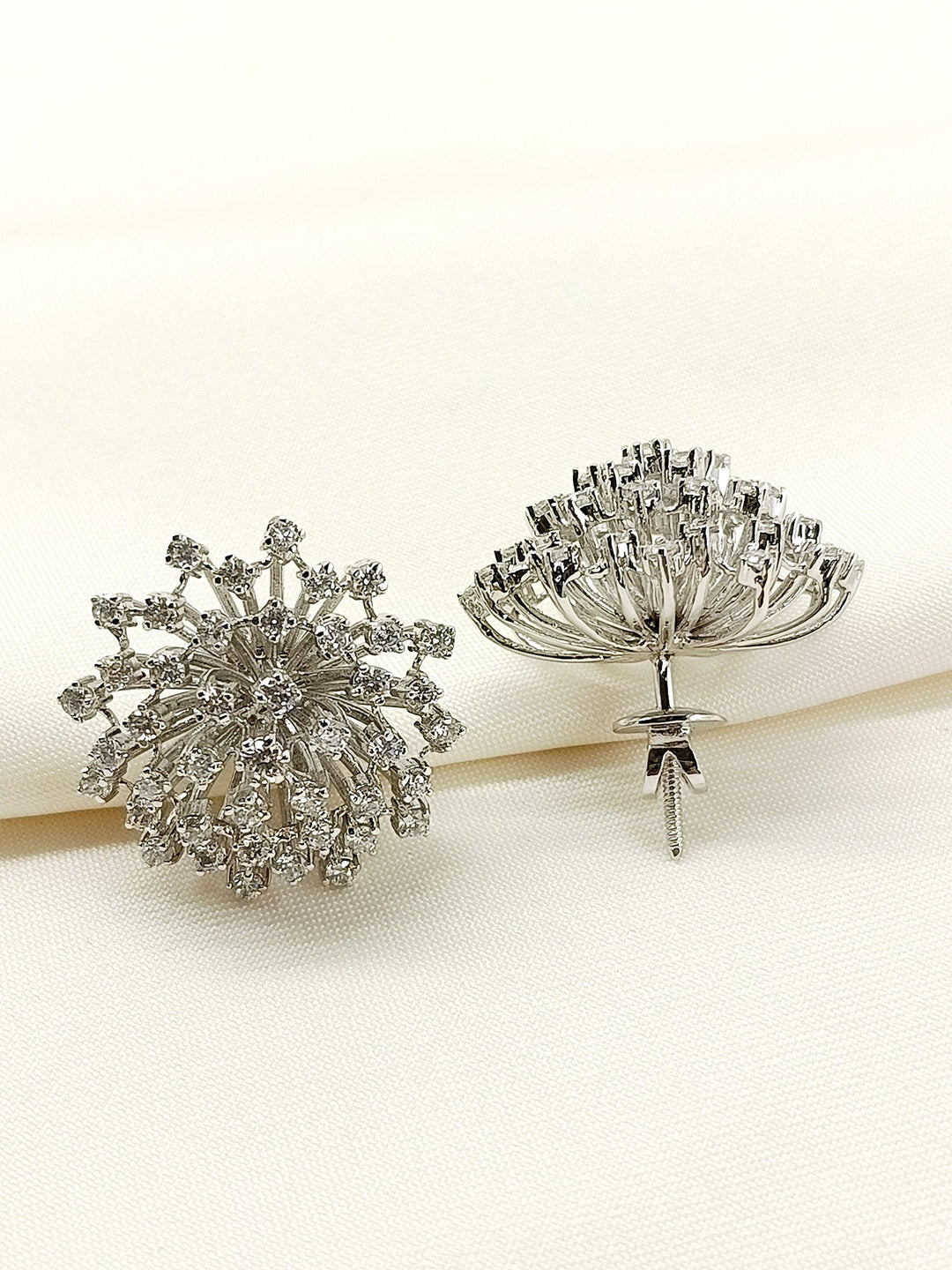 Priyal 92.5 Silver Swarovski Stone Tops - qivii