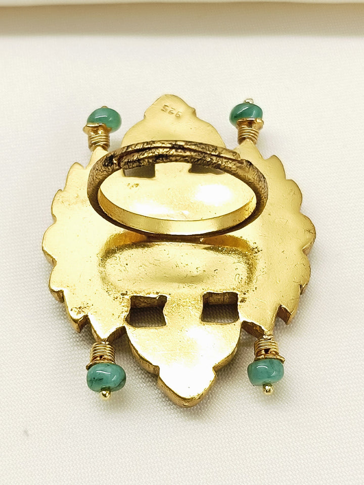 Sumona Multi Colour 92.5 Silver Finger Ring - qivii