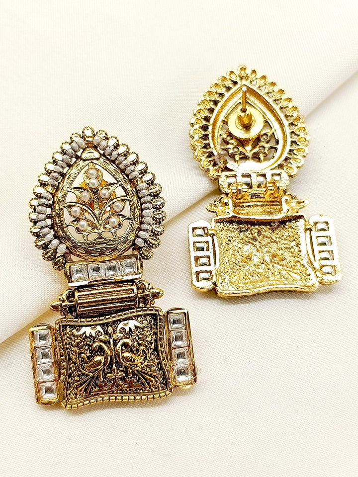  Traditional technique crafted white boutique earrings for any occasion 