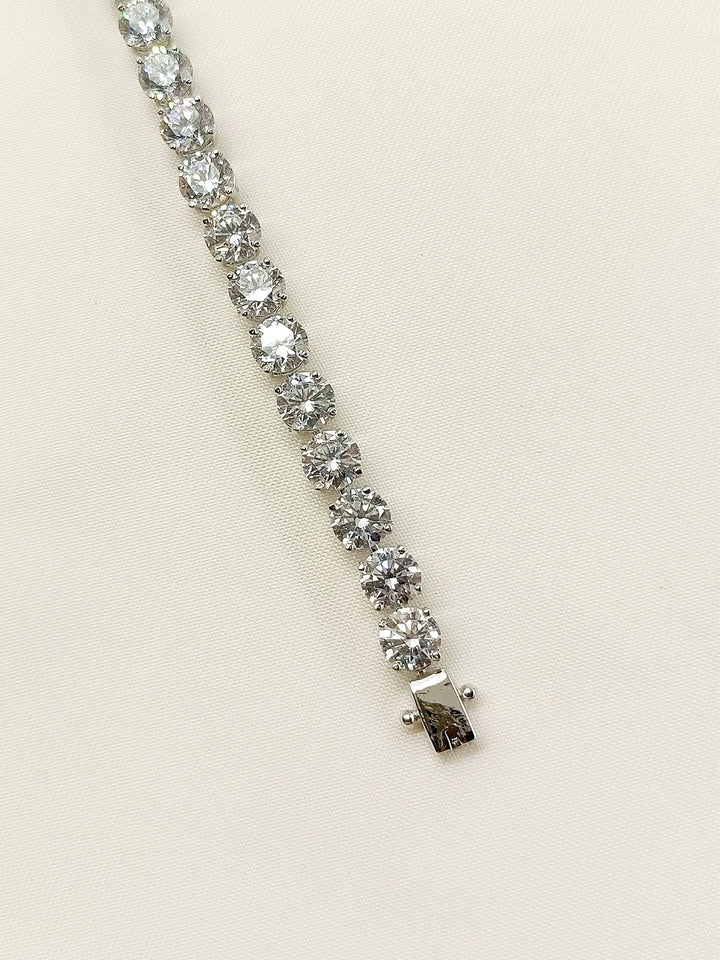 Lalita 92.5 Silver Swarovski Stone Bracelet - qivii