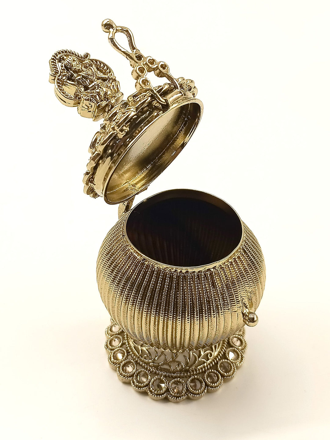 Sinduri Copper Temple Sindoor Dibbi - qivii