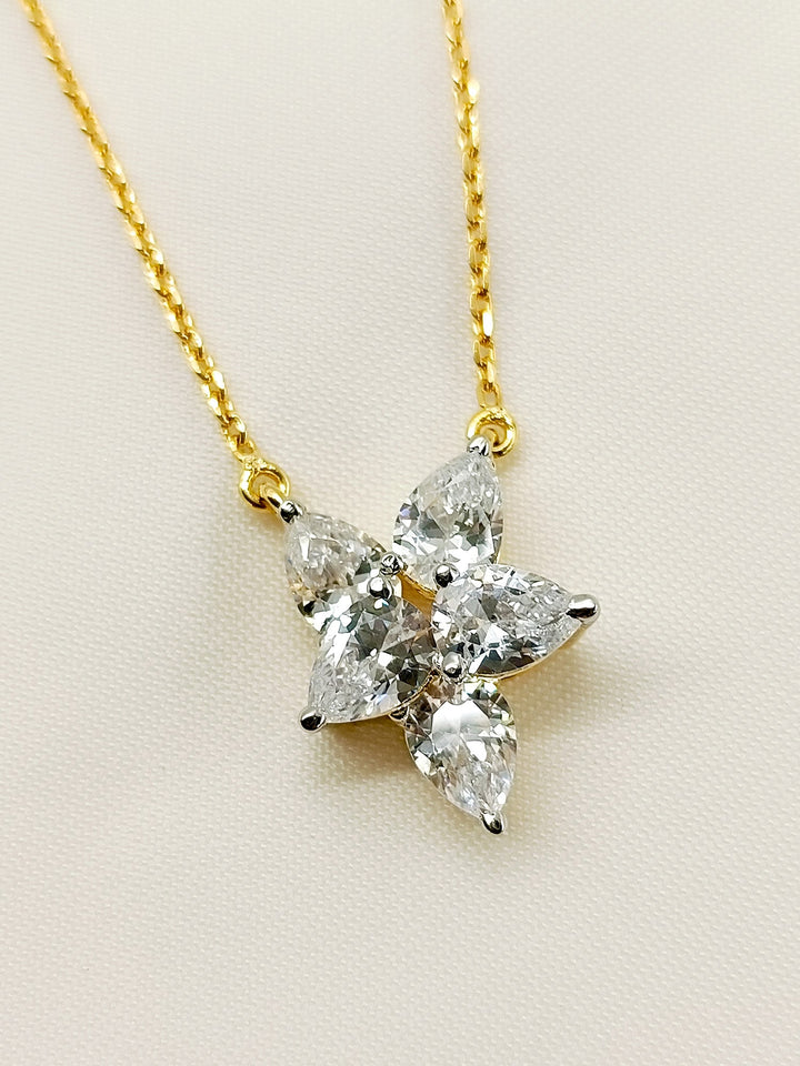Romsha 92.5 Silver Swarovski Stone Pendal - qivii