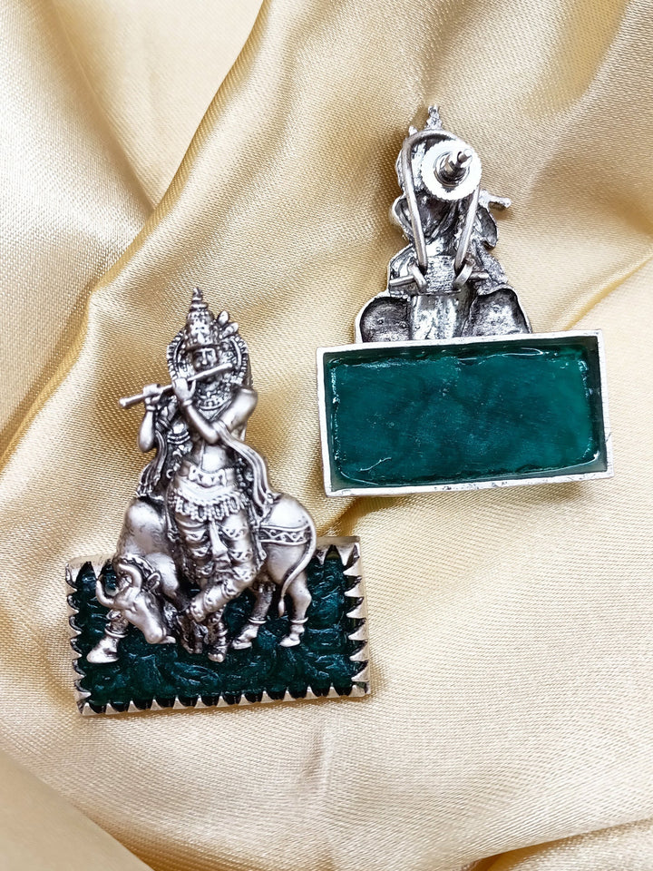 Ezraa Krishna Ji Earrings - qivii