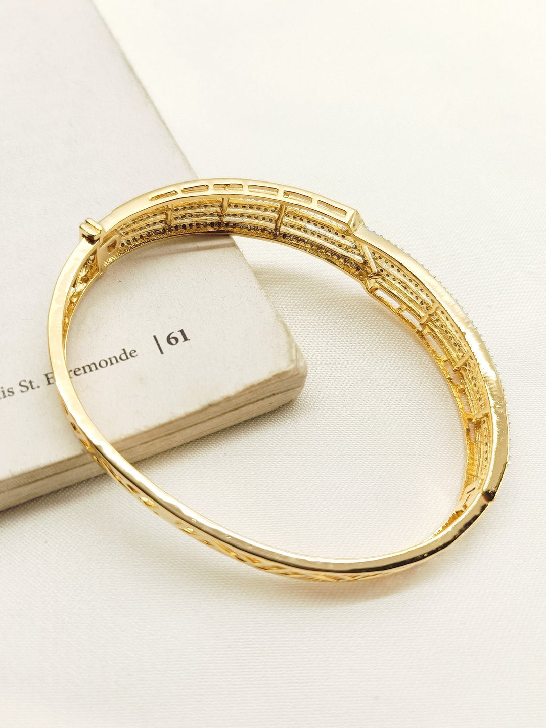 Ayla White American Diamond Bracelet - qivii