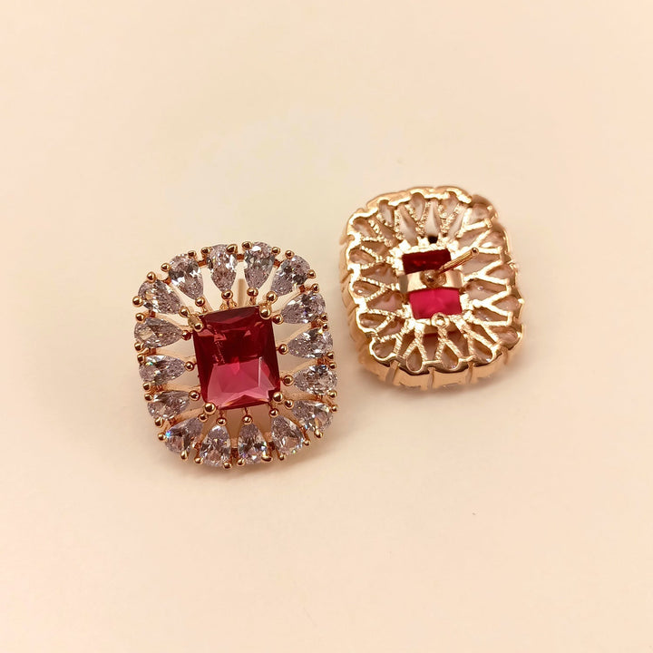 Radha American Diamond Rose Pink Tops - qivii