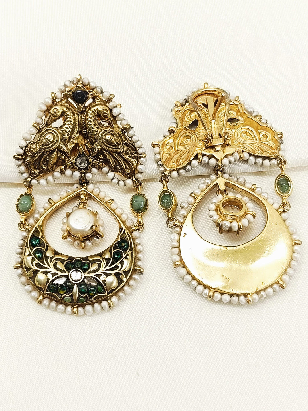 Manvika Multi Colour 92.5 Silver Earring - qivii