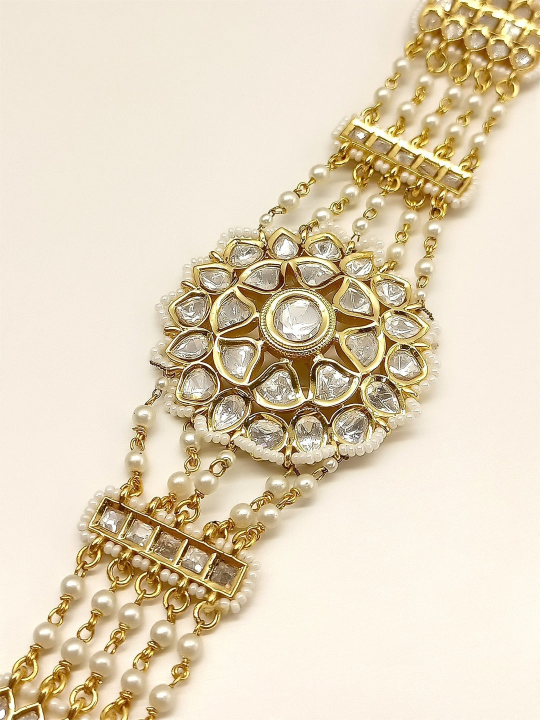 Heer Gold Plated Kundan Sheeshpatti - qivii