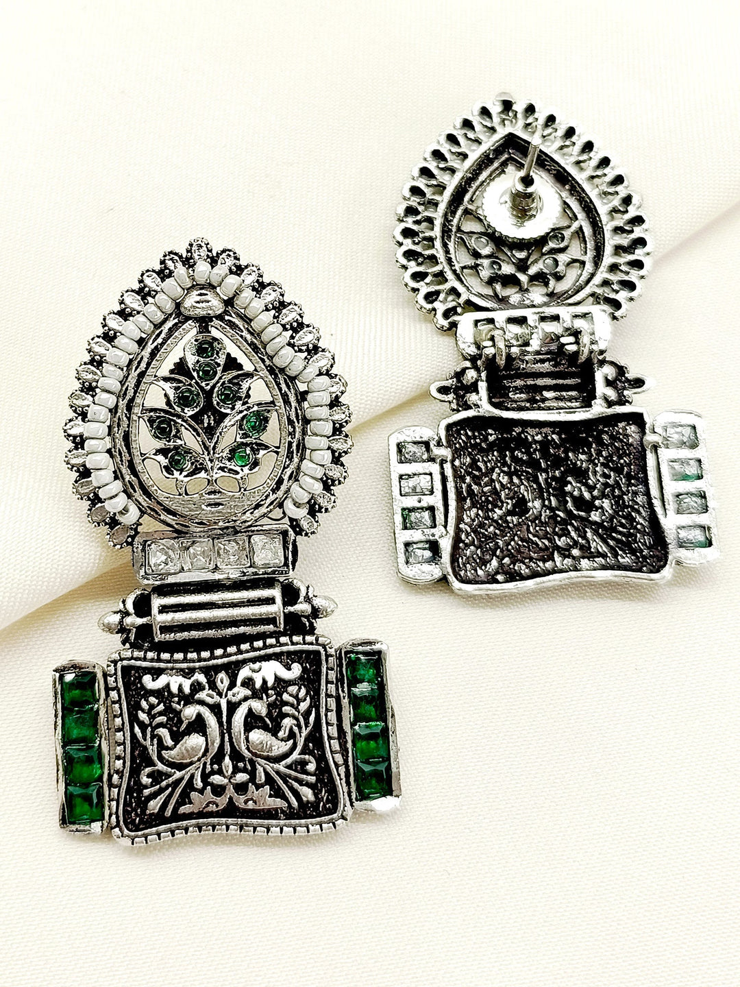 Sama Green Boutique Earrings - qivii