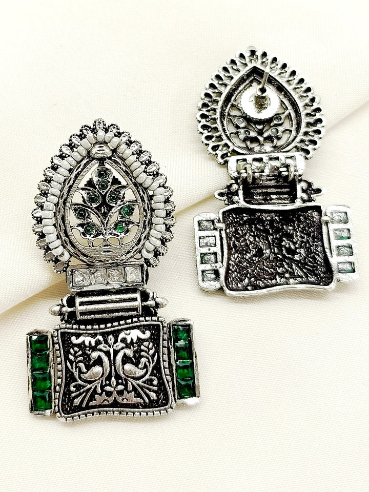 Sama Green Boutique Earrings - qivii