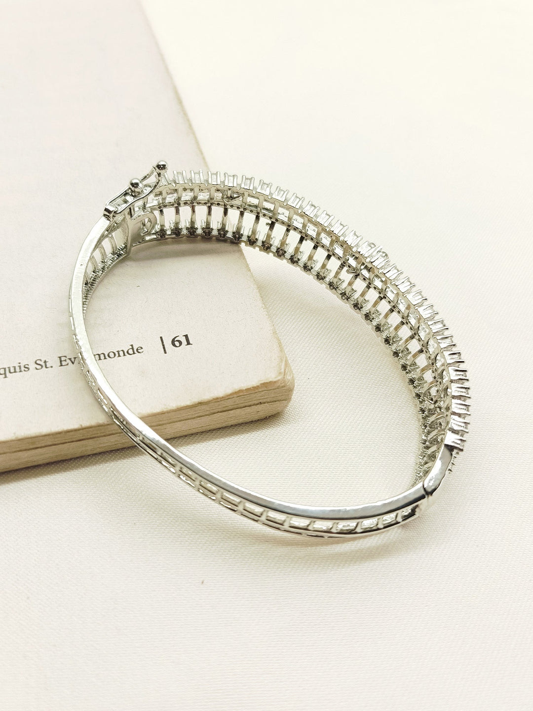 Alani White American Diamond Bracelet - qivii