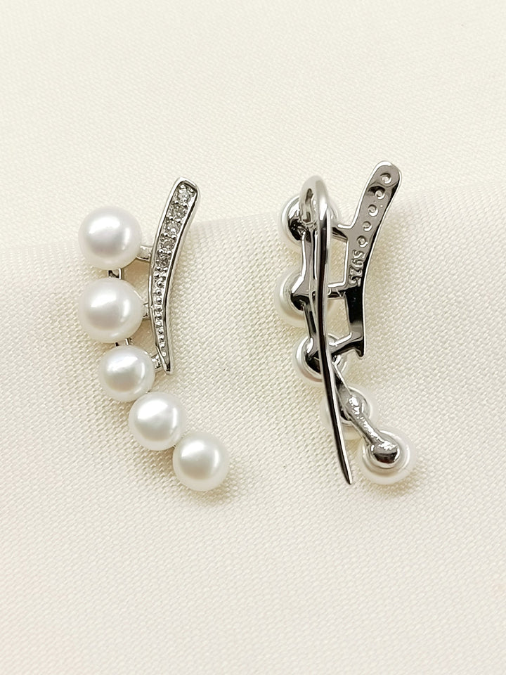 Yashi 92.5 Silver Swarovski Stone Earcuffs - qivii