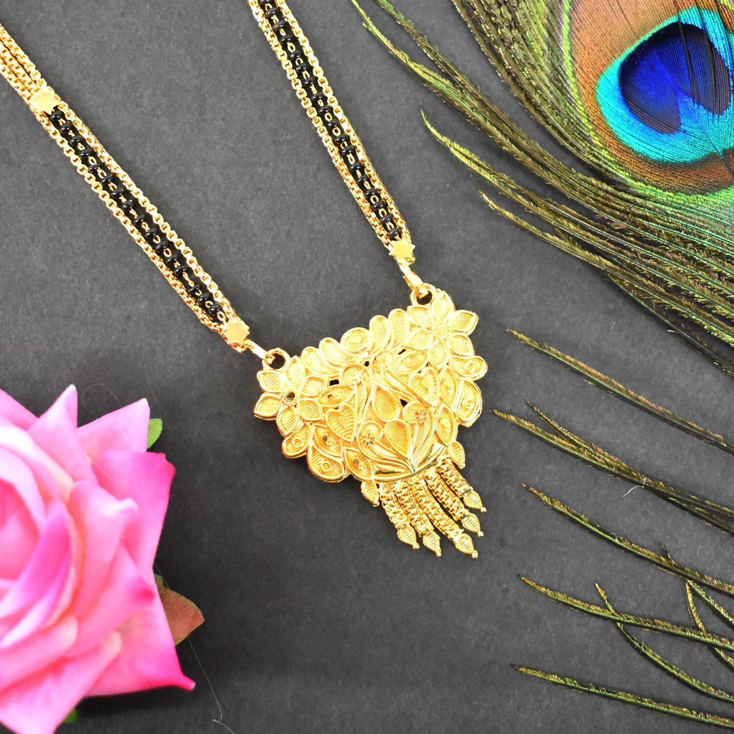 Traditional Necklace Pendant Gold Plated Mangalsutra