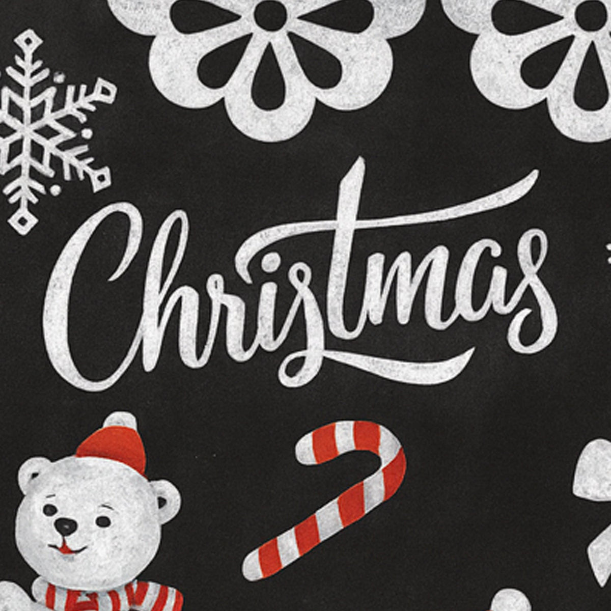 Christmas Theme Decorative Wall Sticker 90x60 Cm  (1 Pc)