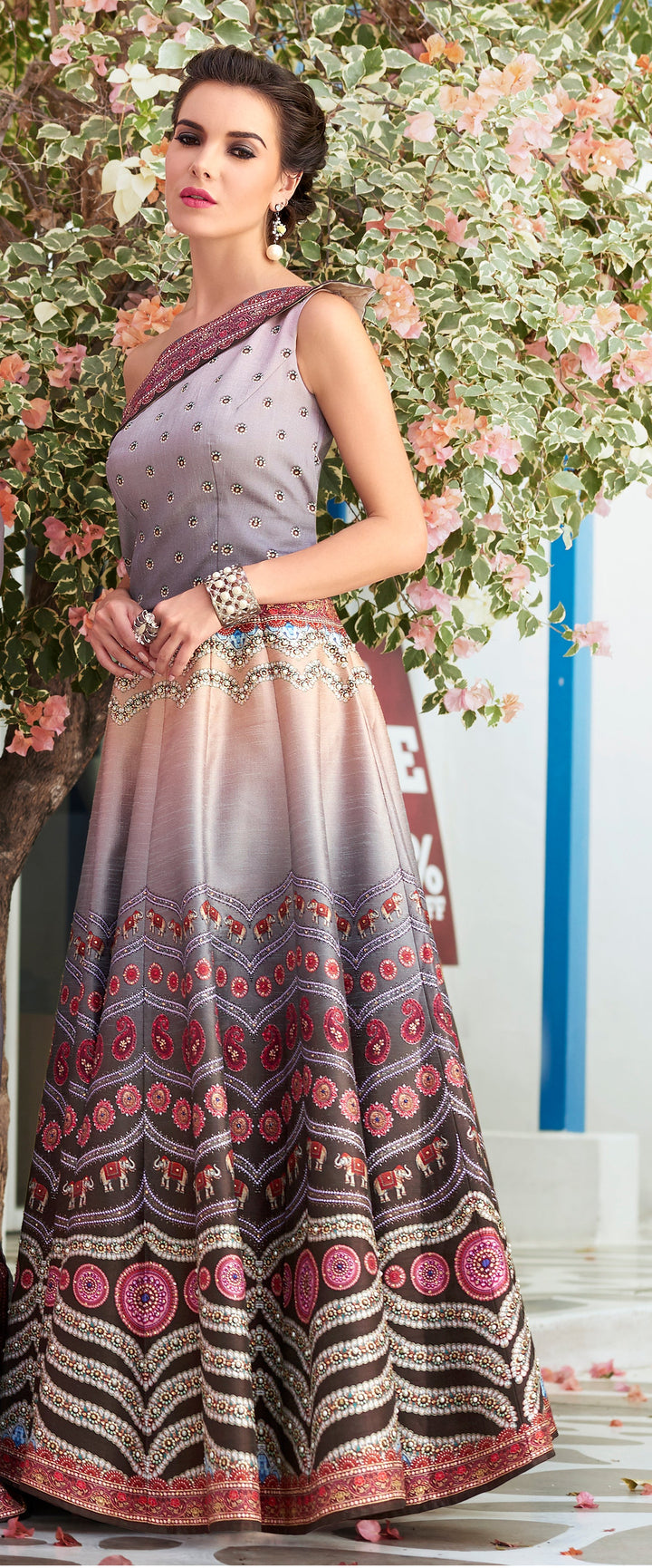 Surreal Sensation: A Striking Digital Print Dress - qivii