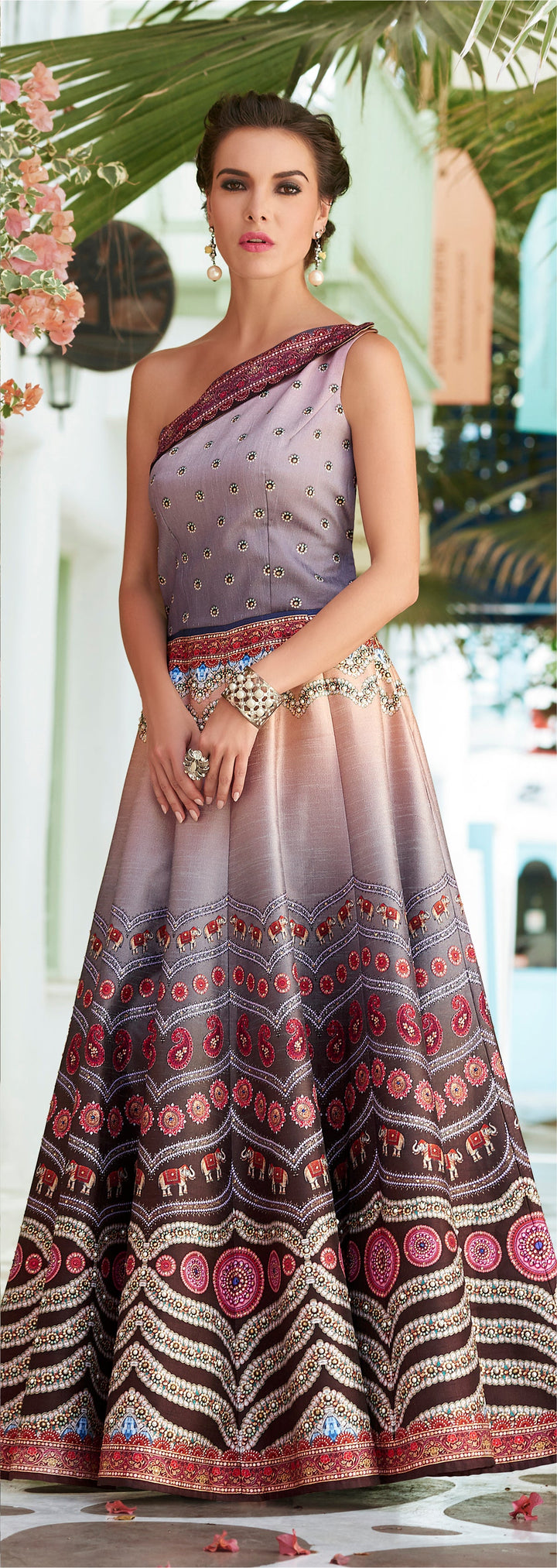 Surreal Sensation: A Striking Digital Print Dress - qivii