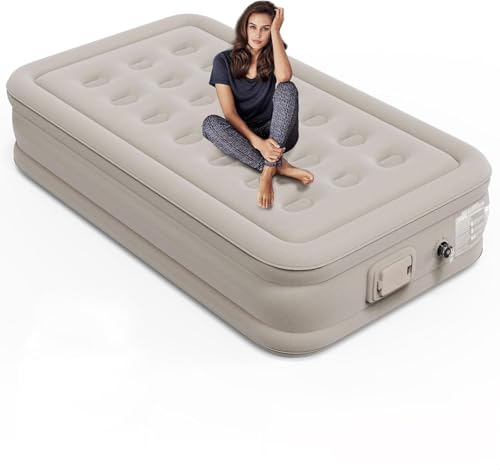 Massavio Inflatable Mattres With Free Electric Pump, Quick Self-Inflation