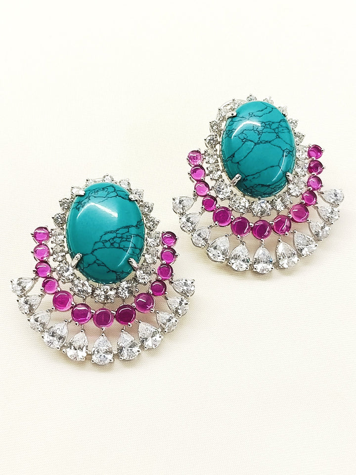 Baidehi Multi Colour 92.5 Silver Natural Stone Tops - qivii