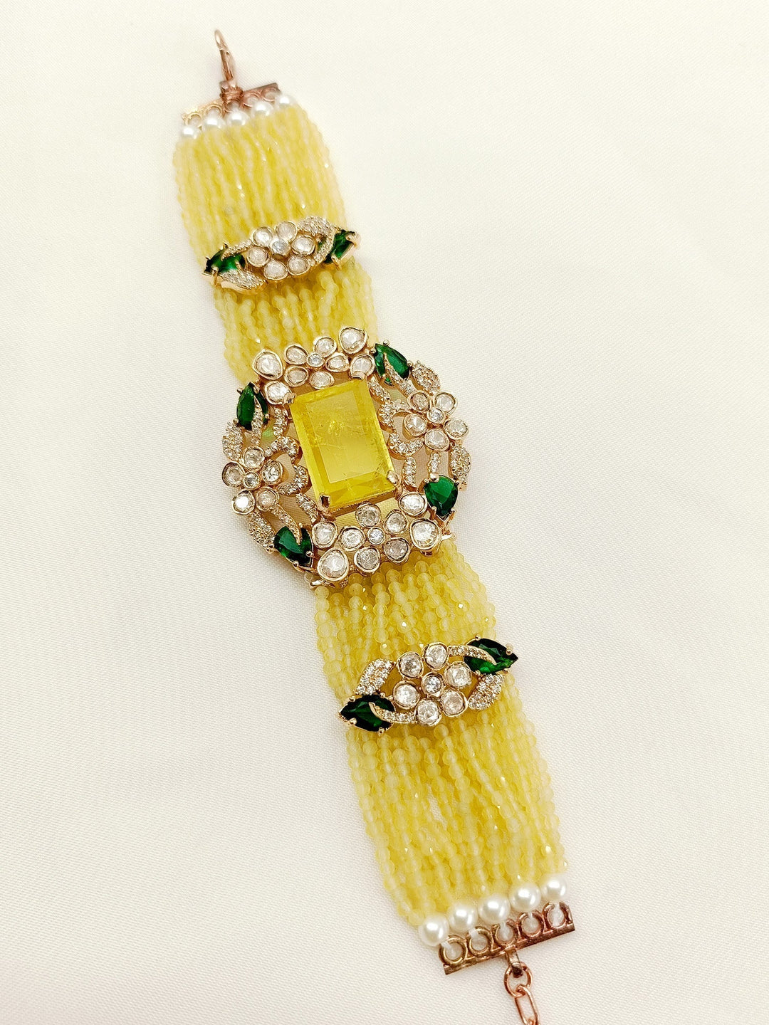 Chitraksha Yellow Boutique Bracelet - qivii