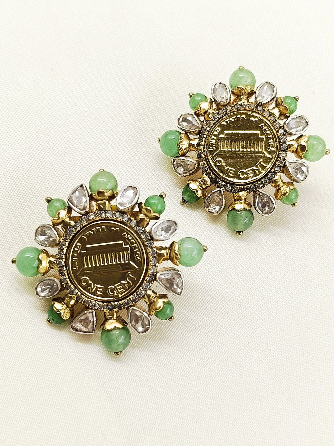 Damayanti 92.5 Silver Moissonite Tops - qivii