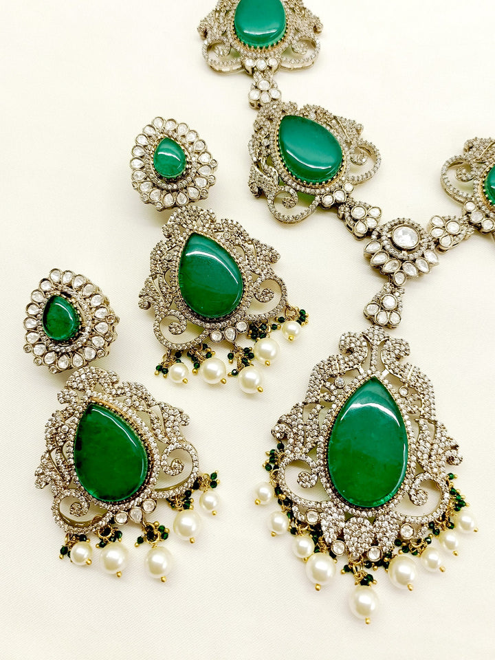 Raavi Emerald Victorian Set - qivii