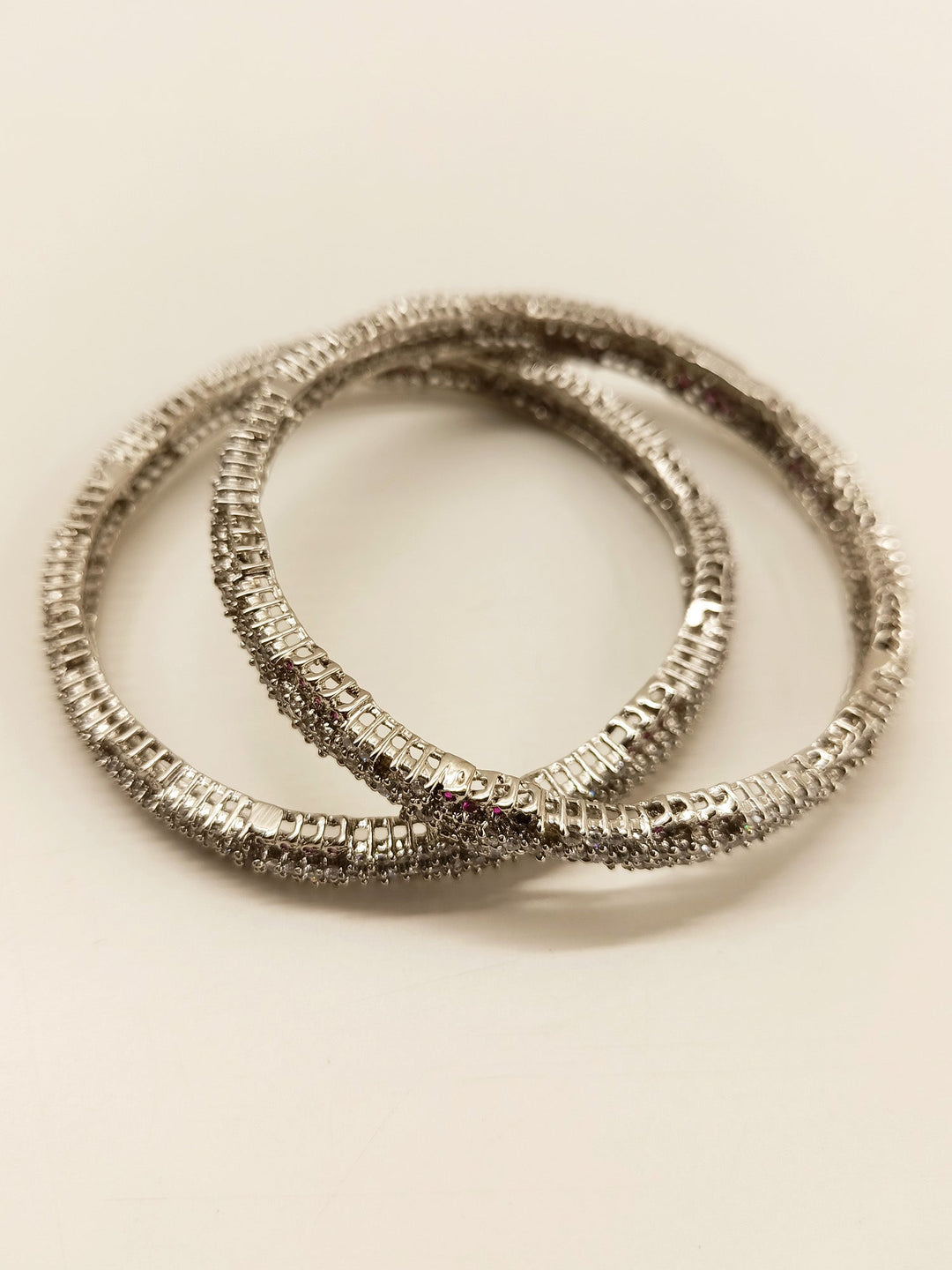 Umang Ruby American Diamond Bangles - qivii