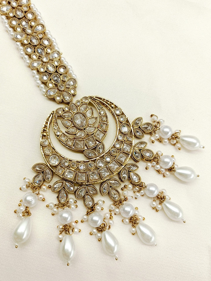 Dhavajee 0White Braid Accessories In Polki - qivii