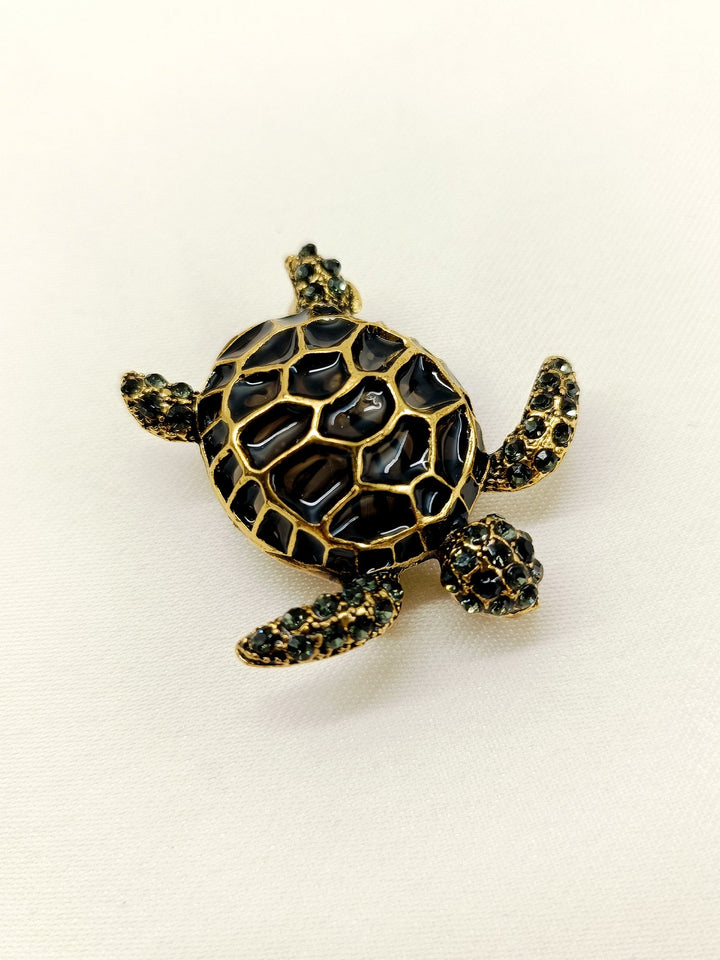 Vaishvi Tortoise Men's Brooch - qivii