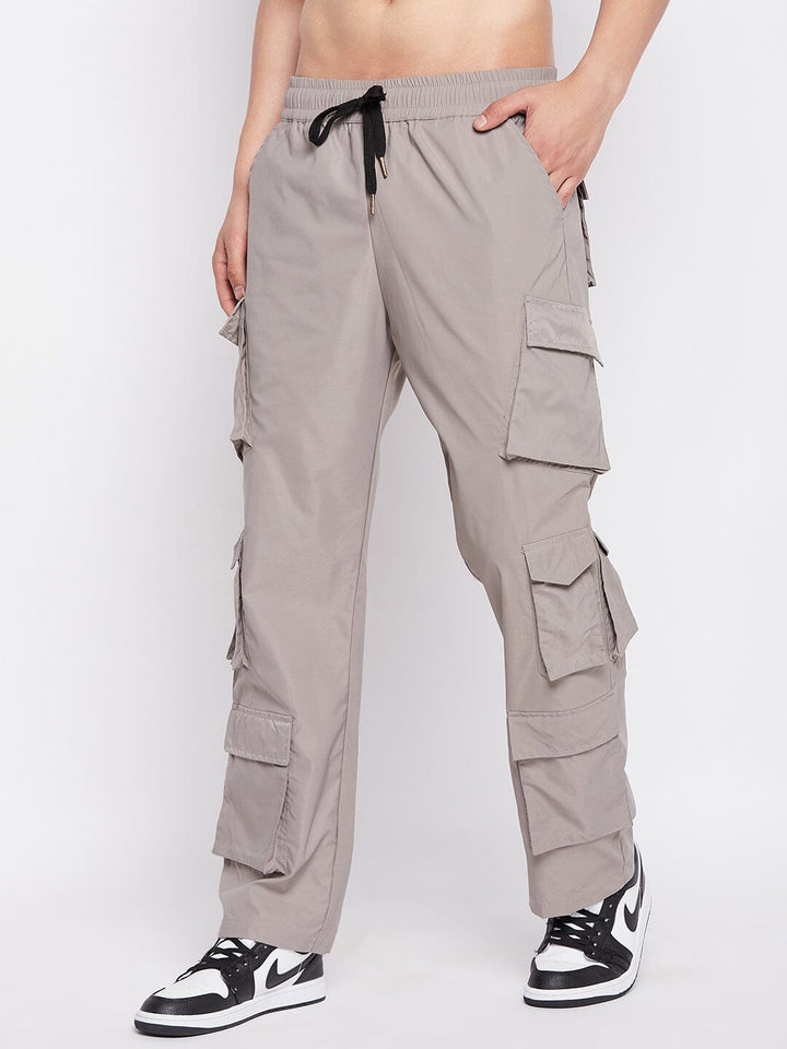 Grey Tactical Cargo Trackpants