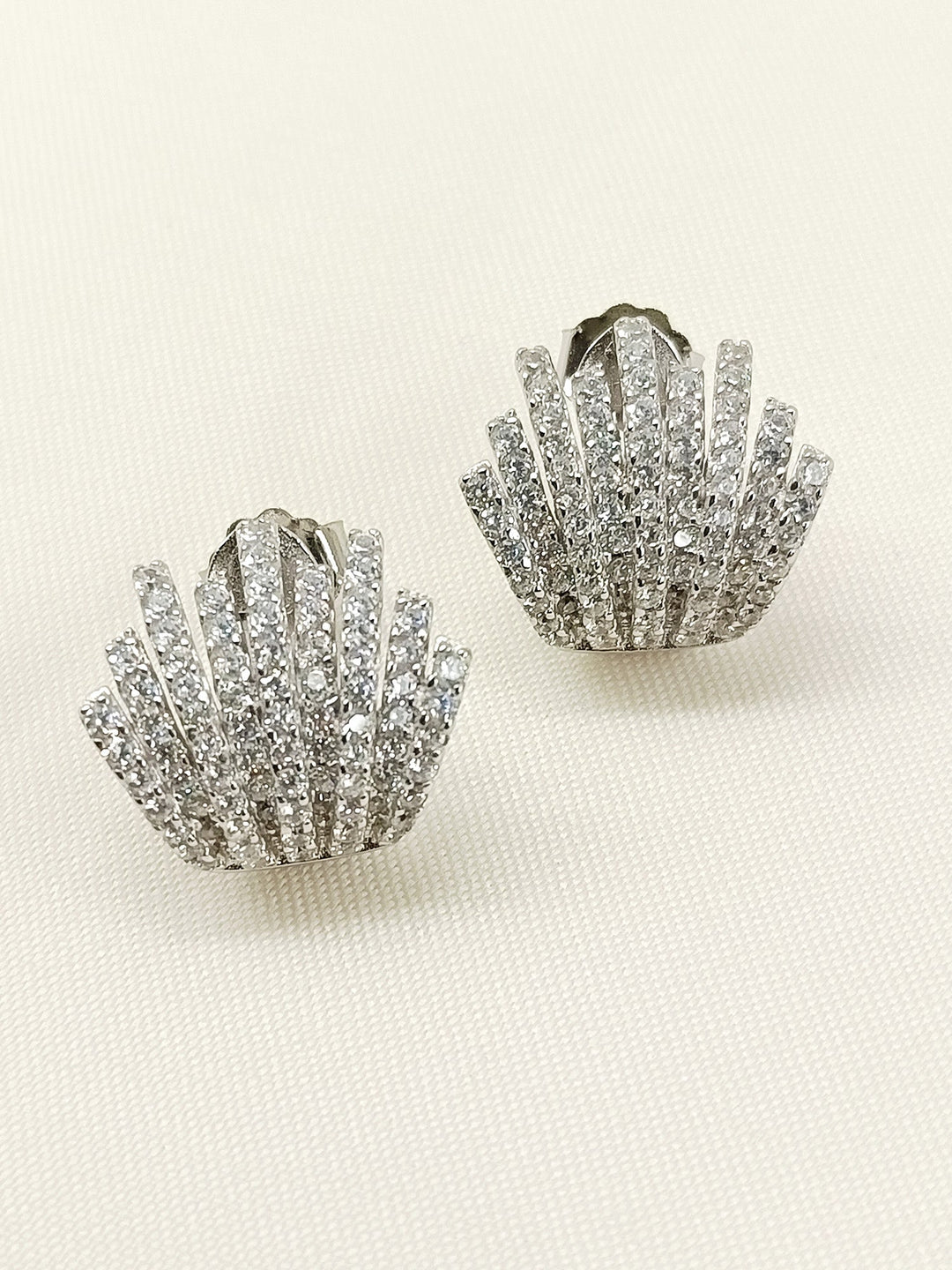 Ocean 92.5 Silver Swarovski Stone Tops - qivii