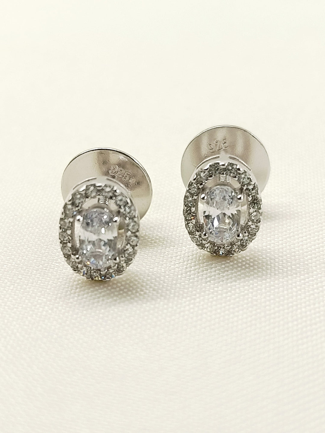 Hema 92.5 Silver Swarovski Stone Tops - qivii
