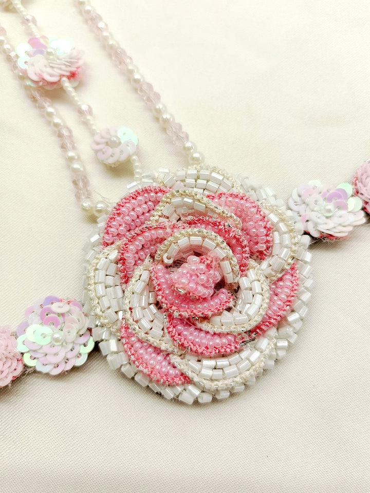 Eveln Pink Handmade Hathphool Set Of 2 - qivii