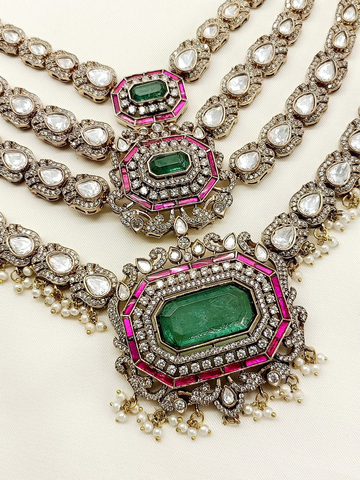 Brakha R&G Kundan Necklace Set - qivii