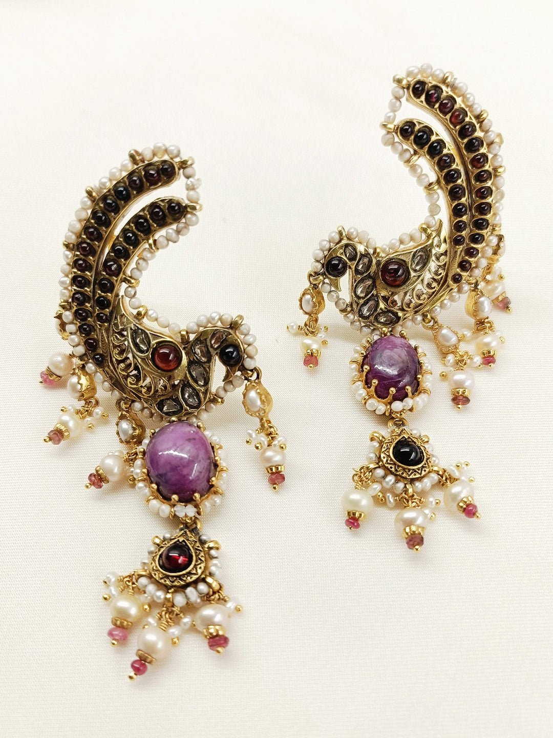 Moh Multi Colour 92.5 Silver Earring - qivii