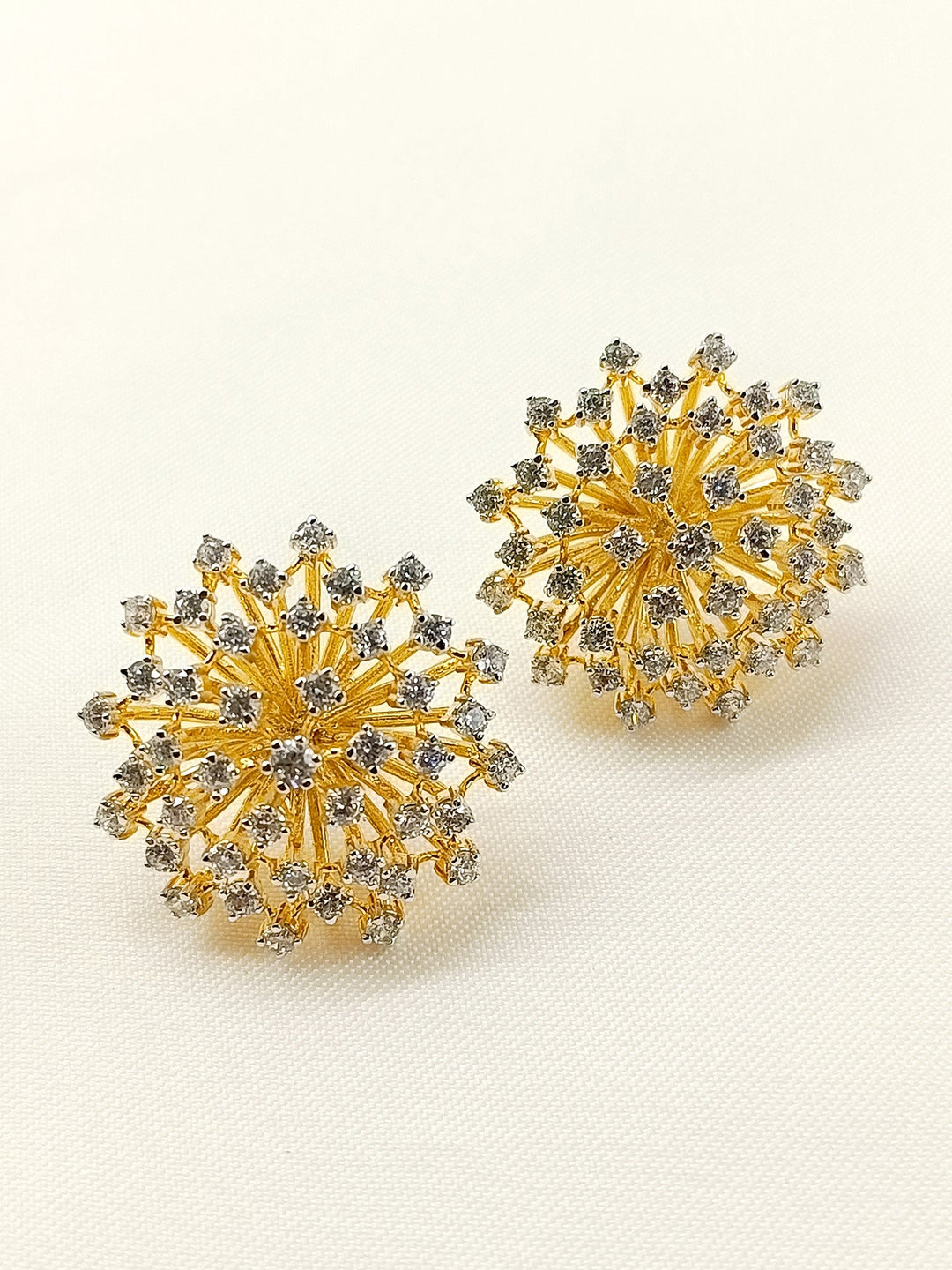 Khushi 92.5 Silver Swarovski Stone Tops - qivii